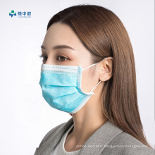 Masque chirurgical médical jetable à 3 couches en tissu non tissé
